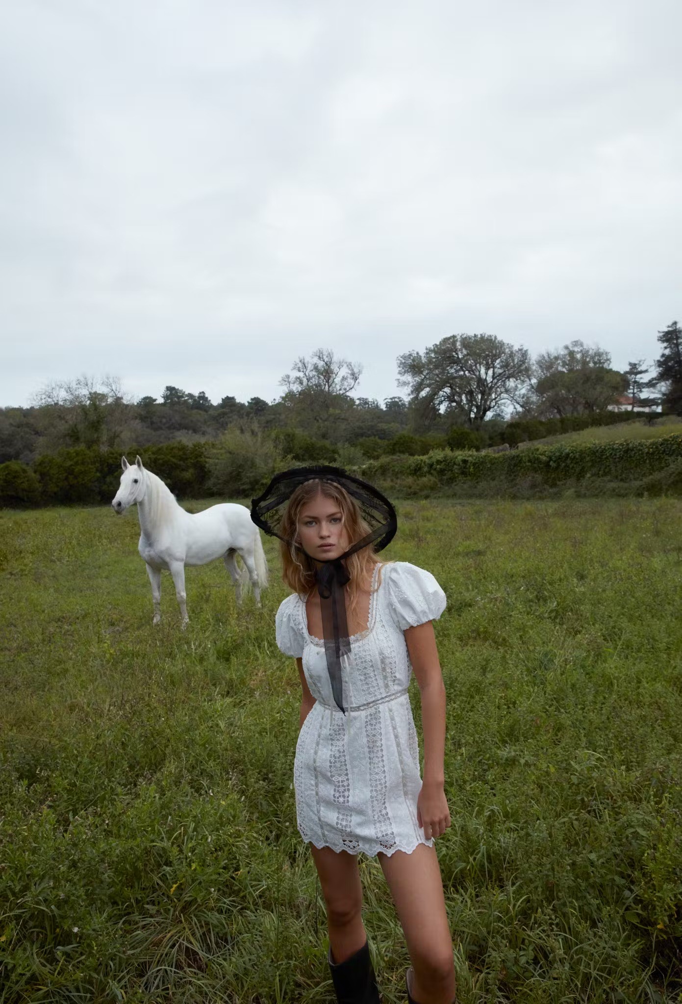Side profile portrait of a woman